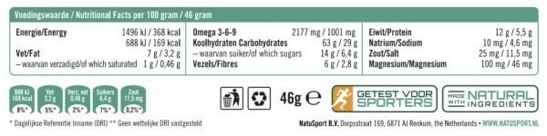 Natusport Energy Performance Bar Salty Peanut - Afbeelding 3