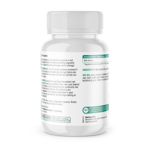 Natusport Beta Alanine (120 capsules) - Afbeelding 2