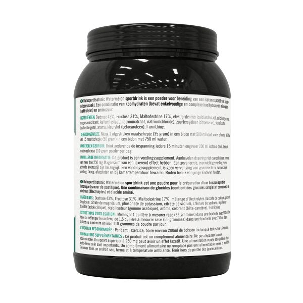 Isotonic Sportdrink Watermelon pot 1kg - Afbeelding 3