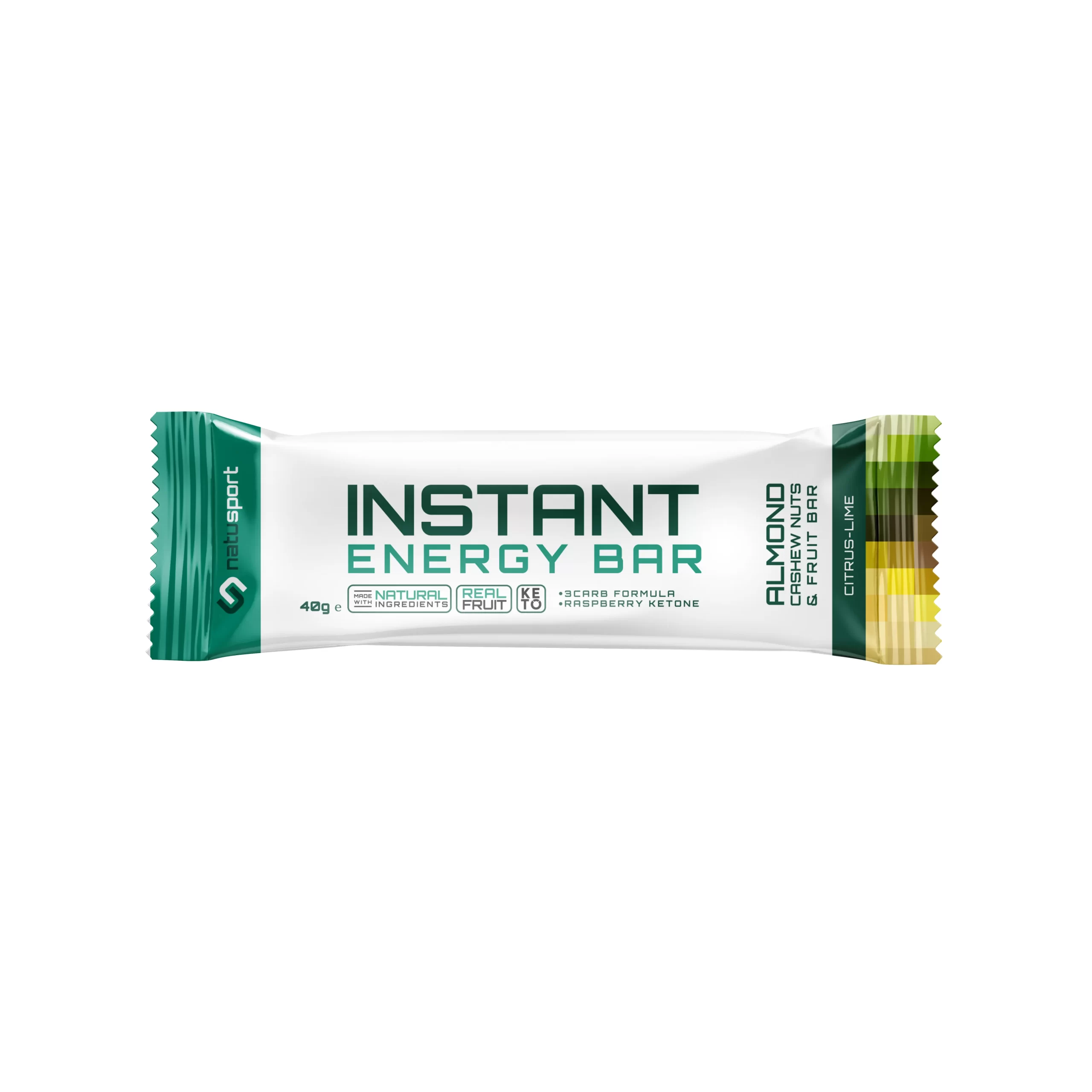 Natusport Instant Energy Bar Citrus - Lime, losse reep.