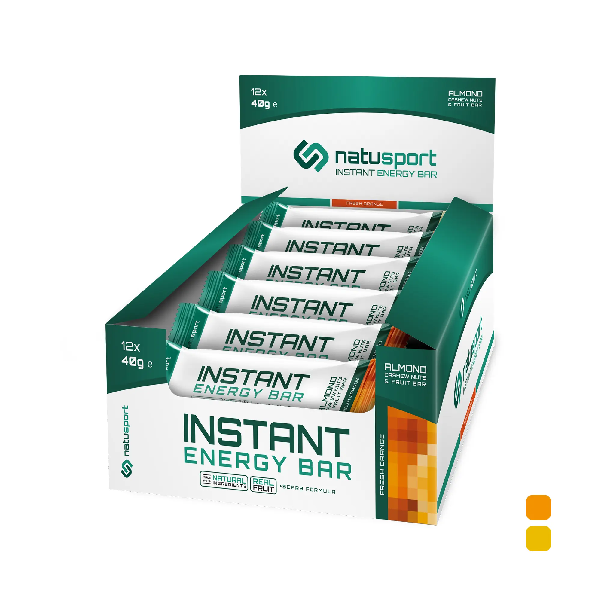 De smaken van Natusport Instant Energy Bar