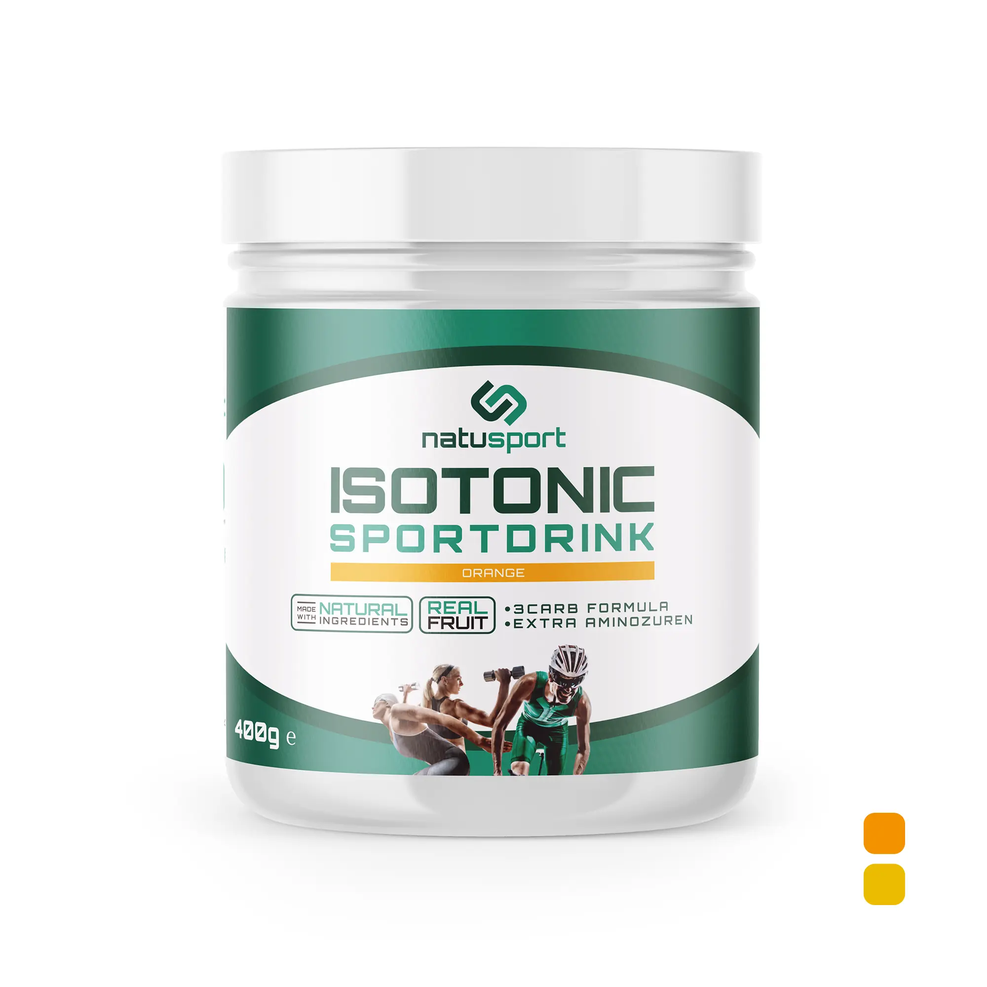 Verschillende smaken Natusport Isotonic Sportdrink