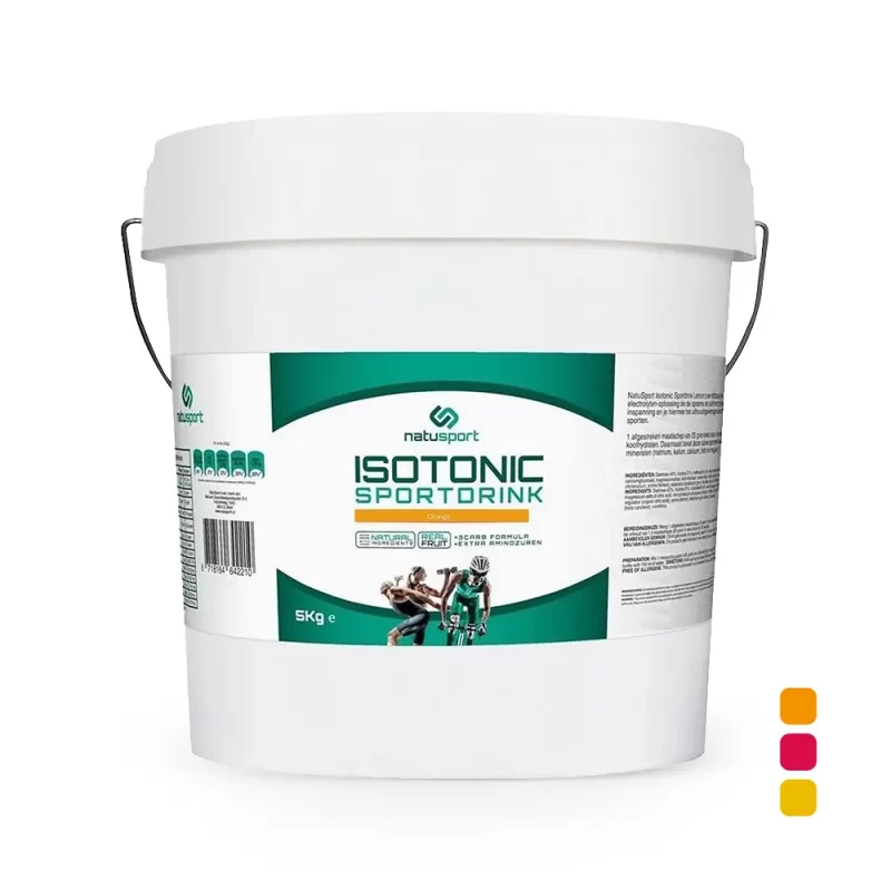Verschillende smaken Natusport Isotonic Sportdrink