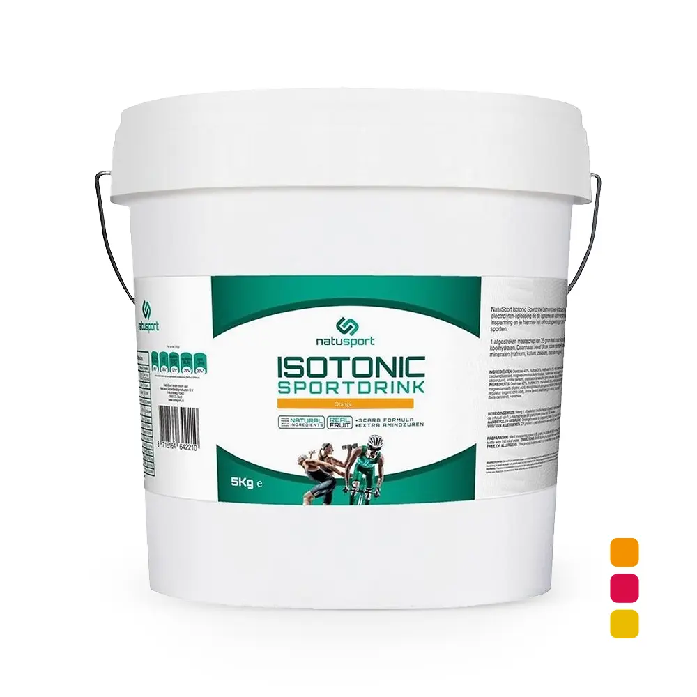 Verschillende smaken Natusport Isotonic Sportdrink