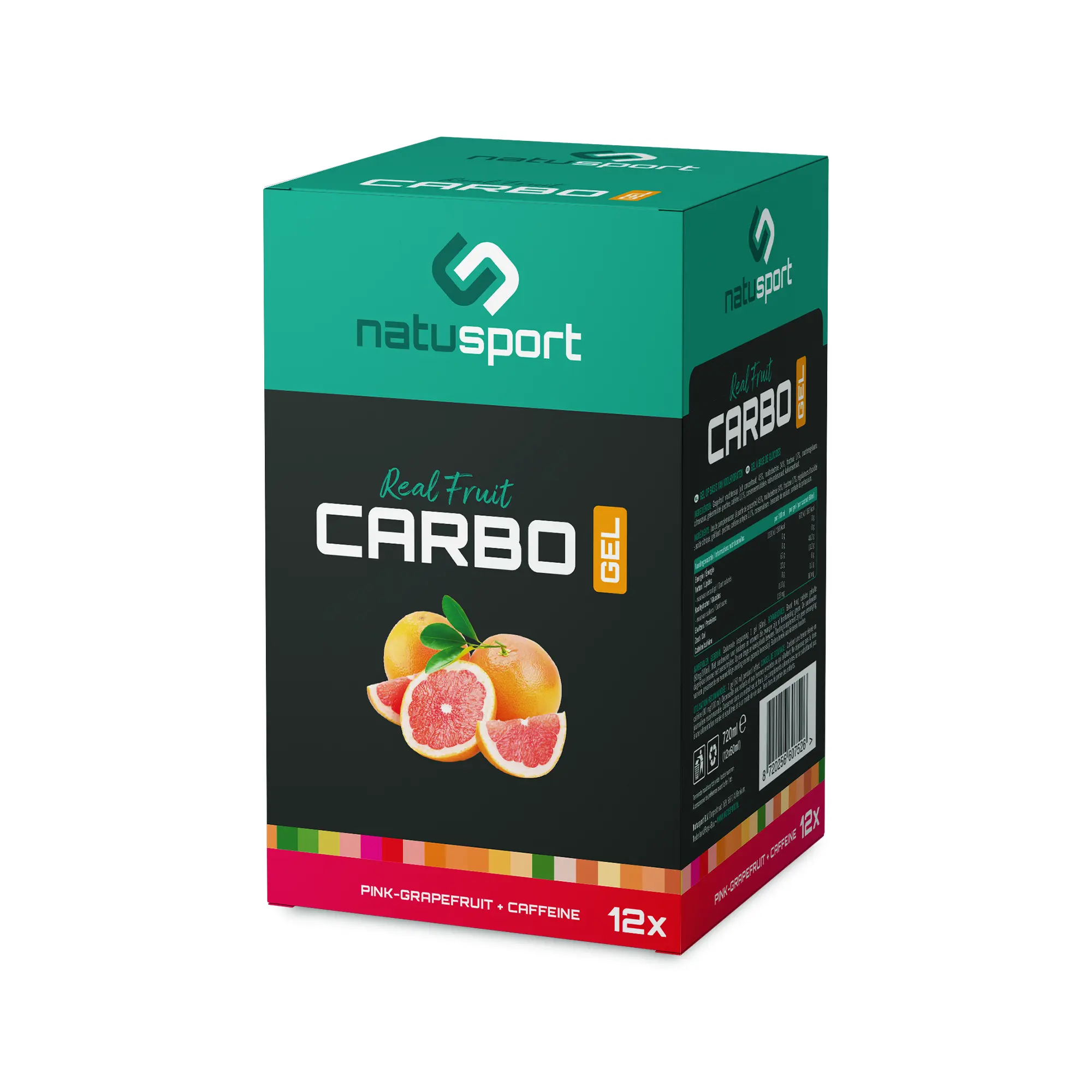 Natusport Carbo Gel Pink - Grapefruit + Caffeine