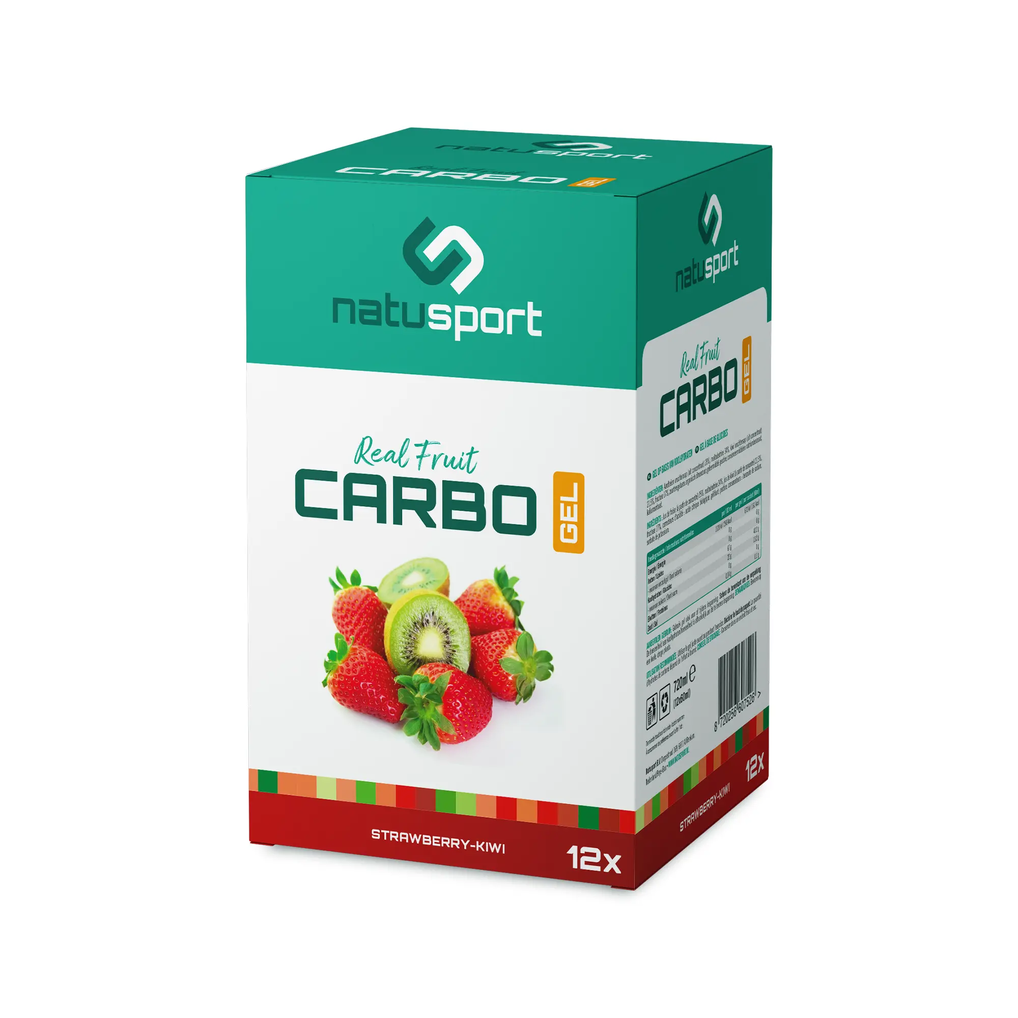 Natusport Carbo Gel Strawberry - Kiwi