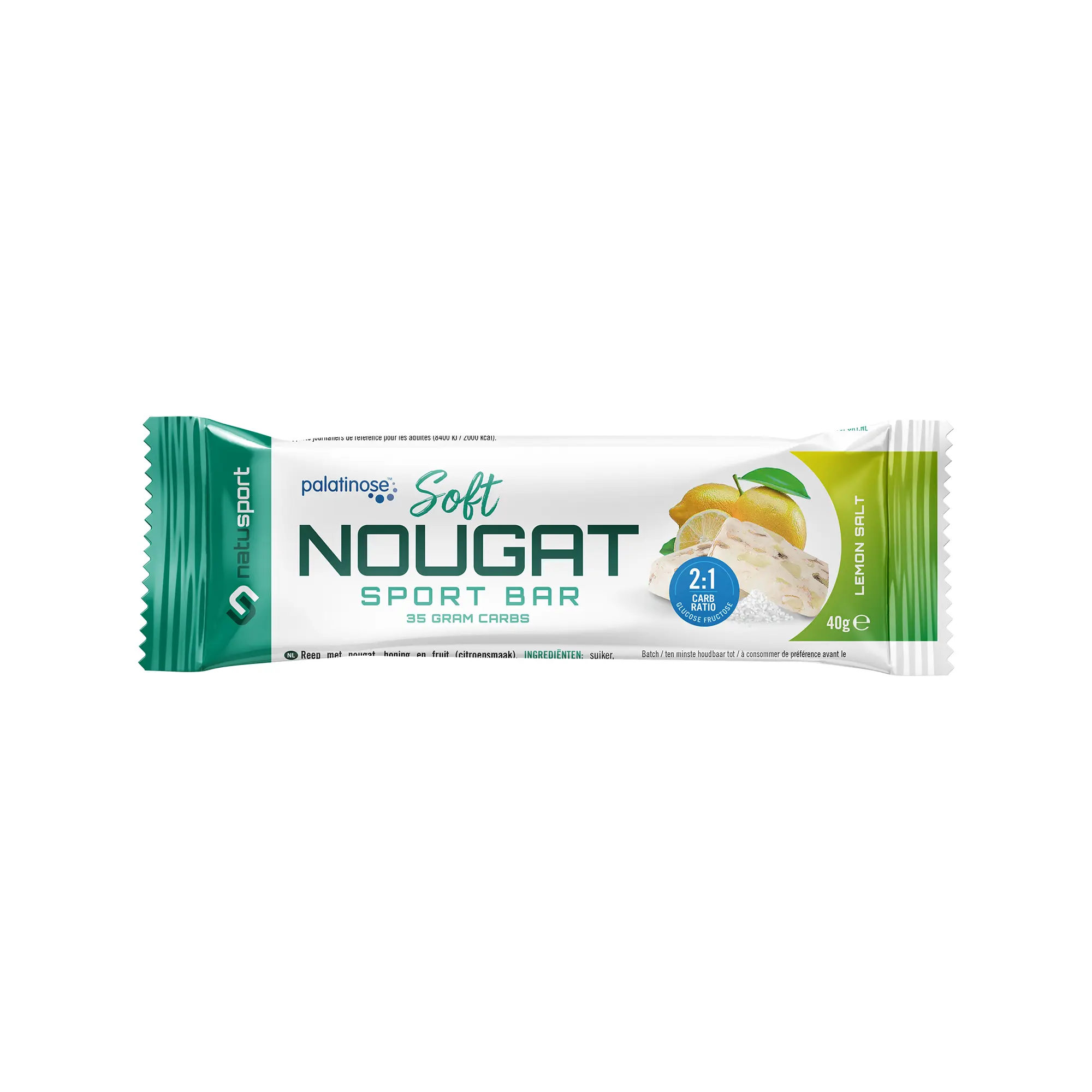 Losse reep Natusport Soft Nougat Sport Bar Lemon & Salt