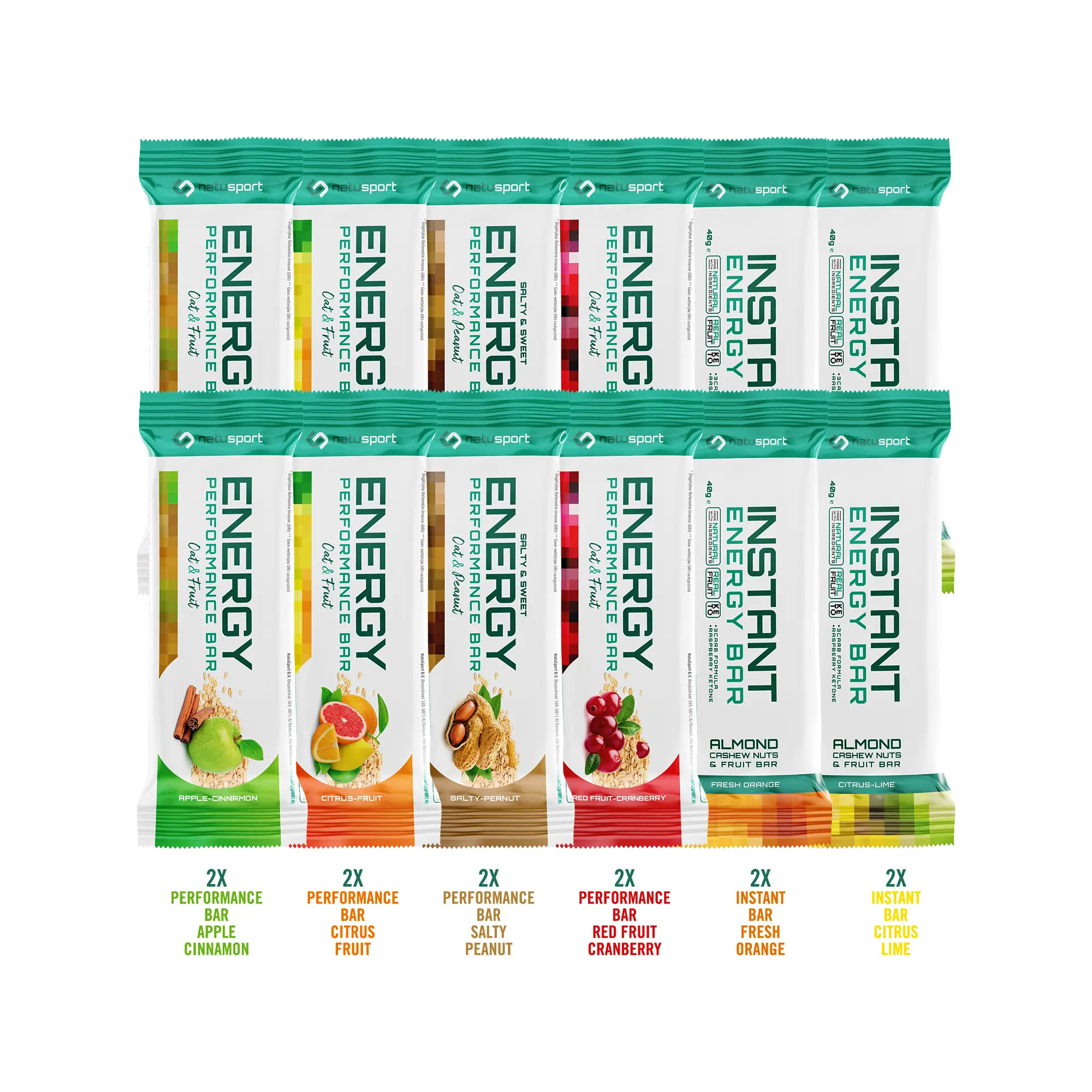 Natusport Energy Performance Bar Variety Pack